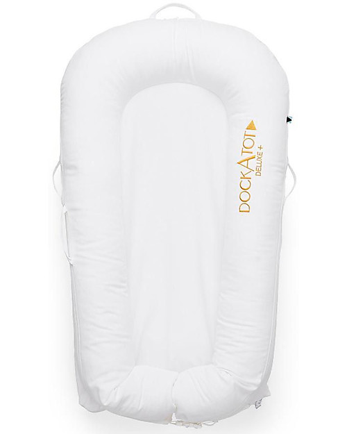 DockAtot Riduttore DockAtot Deluxe+, da 0 a 8 mesi, Bianco - 100% cotone Oeko-Tex sfoderabile Riduttori Lettino