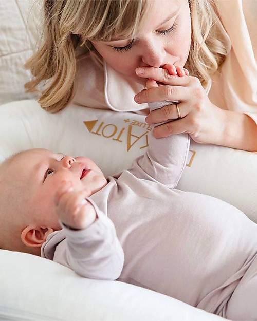 DockAtot Riduttore DockAtot Deluxe+, da 0 a 8 mesi, Bianco - 100% cotone Oeko-Tex sfoderabile Riduttori Lettino