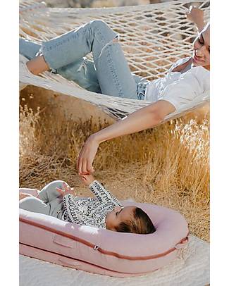DockAtot Riduttore DockAtot Deluxe+, da 0 a 8 mesi, Ginger Chambray - 100% cotone Oeko-Tex sfoderabile Riduttori Lettino