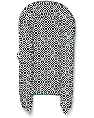 DockAtot Riduttore DockAtot Grand Pod - da 9 a 36 mesi - Fantasia Rombi Bianco e Nero - 100% cotone Oeko -Tex sfoderabile Riduttori Lettino