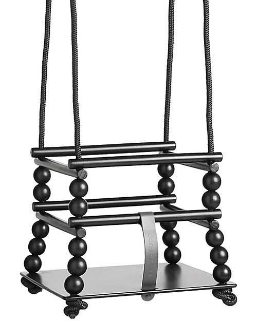 Done By Deer Altalena da Interno in Legno, Nero Sedie