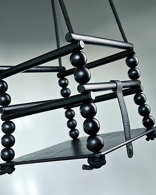 Done By Deer Altalena da Interno in Legno, Nero Sedie