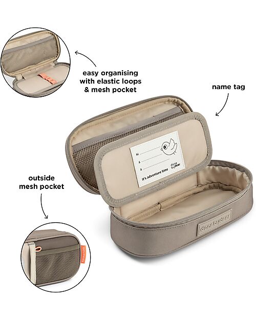 Done By Deer Astuccio - Tiny Trails - Sabbia - 22 x 10,5 x 6 cm Astucci per la Scuola