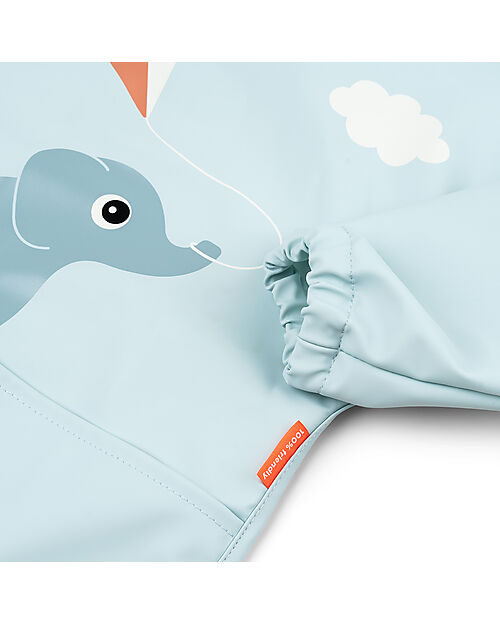 Done By Deer Bavaglio a Maniche Lunghe Impermeabile con Tasca - Elphee - Blu - Certificato Oeko-Tex Bavagli con Maniche