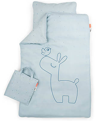 Done By Deer Bedding Set Duvet Cover and Pillowcase Lalee Blue - Junior 140x100 cm - 100% cotton Duvet Sets