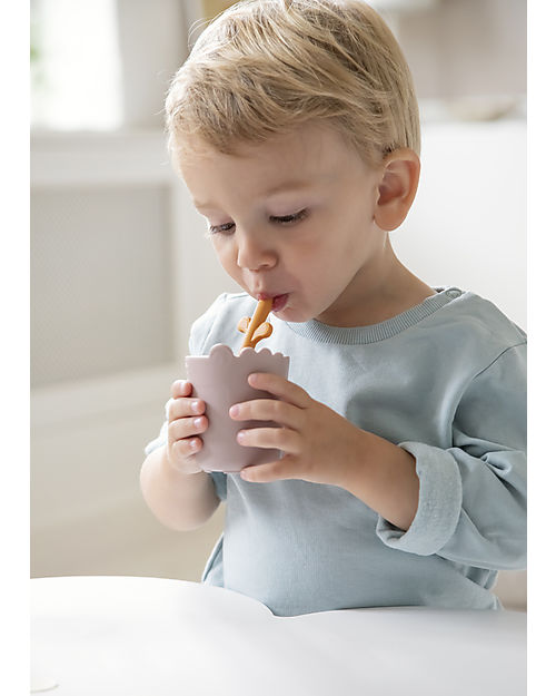 Done By Deer Bicchiere Kiddish Mini Mug - Croco - Powder - 100% PP Alimentare Riciclabile Bicchieri