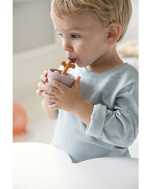 Done By Deer Bicchiere Kiddish Mini Mug - Croco - Powder - 100% PP Alimentare Riciclabile Bicchieri