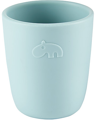 Done By Deer Bicchiere Mini Mug, Celeste - 100% Silicone Alimentare Tazze e Bicchieri