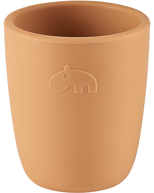 Done By Deer Bicchiere Mini Mug, Mostarda - 100% Silicone Alimentare Bicchieri