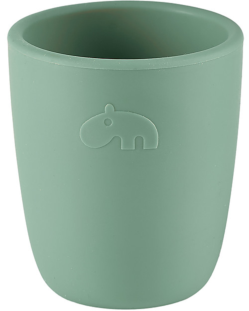 Done By Deer Bicchiere Mini Mug, Verde - 100% Silicone Alimentare Bicchieri