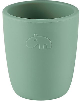 Done By Deer Bicchiere Mini Mug, Verde - 100% Silicone Alimentare Tazze e Bicchieri