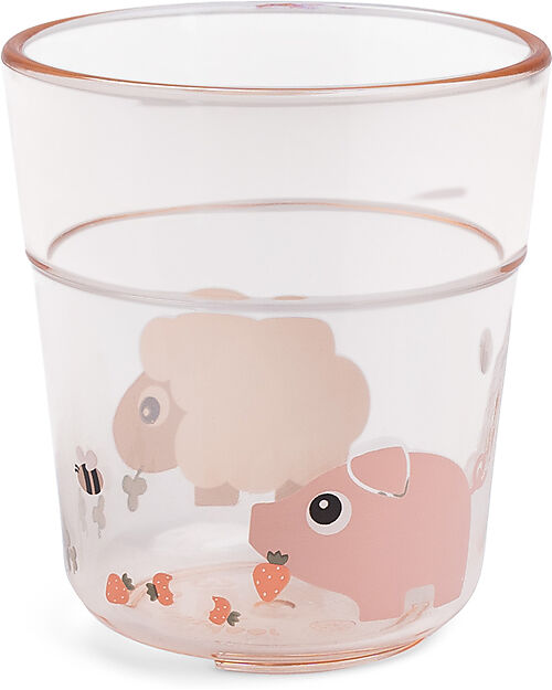 Done By Deer Bicchiere Tiny Farm - Cipria - 180ml Bicchieri