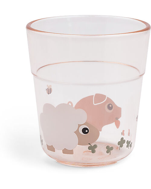 Done By Deer Bicchiere Tiny Farm - Cipria - 180ml Bicchieri