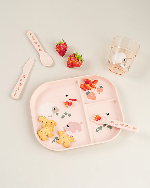 Done By Deer Bicchiere Tiny Farm - Cipria - 180ml Bicchieri