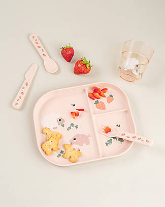 Done By Deer Bicchiere Tiny Farm - Cipria - 180ml Bicchieri