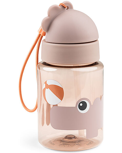 Done By Deer Borraccia Antigoccia con Cannuccia - Croco - Cipria - Lavabile in Lavastoviglie Borracce non Termiche