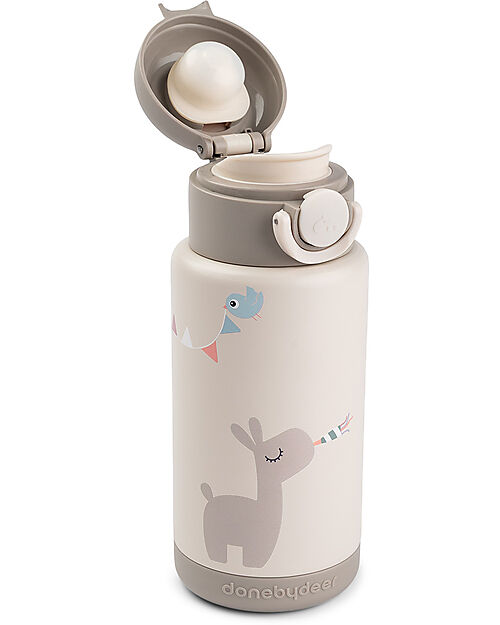 Done By Deer Borraccia Antigoccia Termica per Bambini 340 ml - Celebration - Sabbia Borracce Termiche