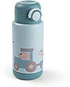 Done By Deer Borraccia Antigoccia Termica per Bambini 340 ml - Tiny Farm - Blu Borracce Termiche
