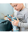 Done By Deer Borraccia Antigoccia Termica per Bambini 340 ml - Tiny Farm - Blu Borracce Termiche