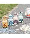Done By Deer Borraccia in Metallo 350 ml - Elefante - Blu - con Cannuccia a Scomparsa! Borracce non Termiche