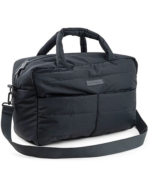 Done By Deer Borsa Cambio con Fasciatoio - Trapuntata - Nera - 24 L - Fatto con Bottiglie di Plastica Riciclata Borse Cambio