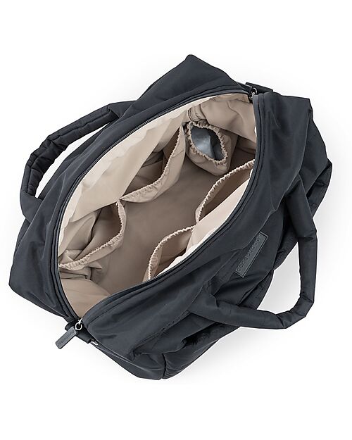 Done By Deer Borsa Cambio con Fasciatoio - Trapuntata - Nera - 24 L - Fatto con Bottiglie di Plastica Riciclata Borse Cambio