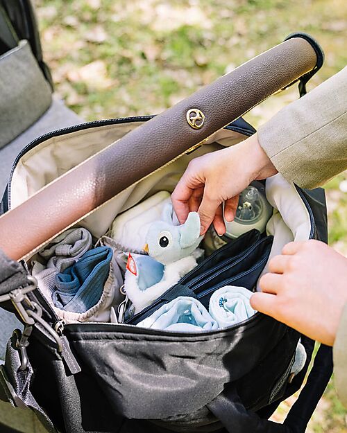 Done By Deer Borsa Cambio con Fasciatoio - Trapuntata - Nera - 24 L - Fatto con Bottiglie di Plastica Riciclata Borse Cambio