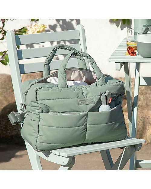 Done By Deer Borsa Cambio con Fasciatoio - Trapuntata - Verde - Fatto con Bottiglie di Plastica Riciclata
 Borse Cambio