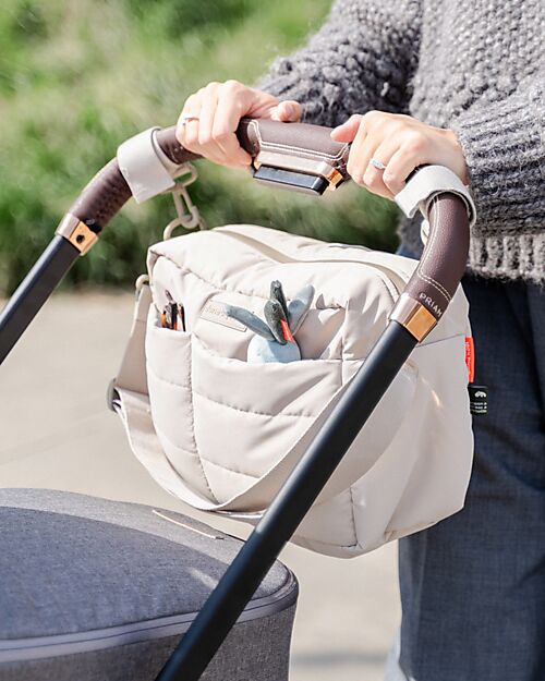 Done By Deer Borsa Cambio Passeggino Trapuntata - Sabbia - 12 L - Fatta con Bottiglie di Plastica Riciclata Borse e Organizer