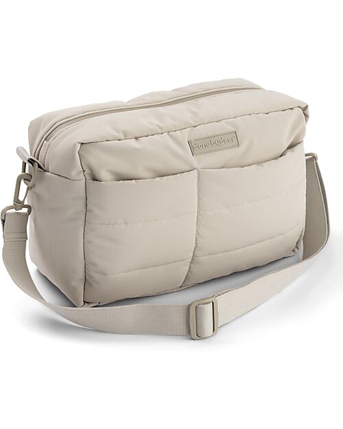 Done By Deer Borsa Cambio Passeggino Trapuntata - Sabbia - Fatta con Bottiglie Riciclate Borse e Organizer