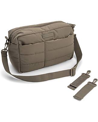 Done By Deer Borsa Cambio Passeggino Trapuntata - Tortora - 12 L - Fatta con Bottiglie di Plastica Riciclata Borse e Organizer