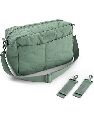 Done By Deer Borsa Cambio Passeggino Trapuntata - Verde - Fatta con Bottiglie Riciclate Borse e Organizer