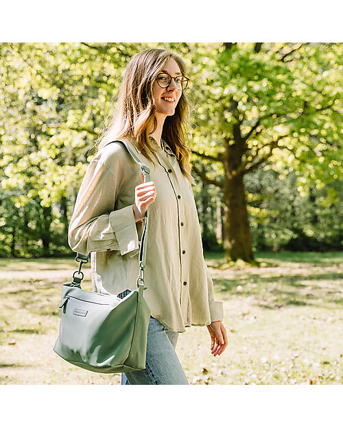 Done By Deer Borsa Passeggino Impermeabile - Verde - Ganci Inclusi Borse e Organizer