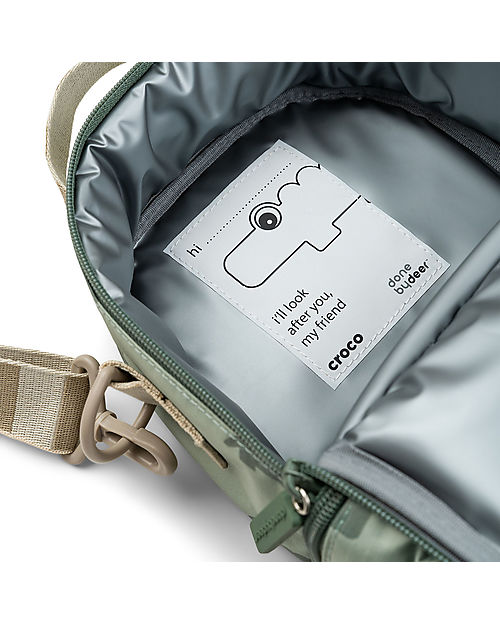 Done By Deer Borsa Termica Idrorepellente per Bambini - Croco - Verde - con Tracolla Regolabile
 Contenitori Termici