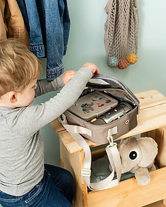 Done By Deer Borsa Termica Porta Pranzo - Tiny Trails - Sabbia - 4 L Contenitori Termici