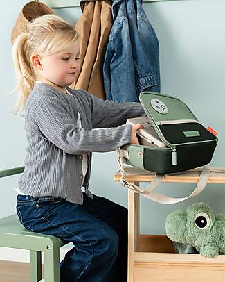 Done By Deer Borsa Termica Porta Pranzo - Tiny Trails - Verde - 4 L Contenitori Termici