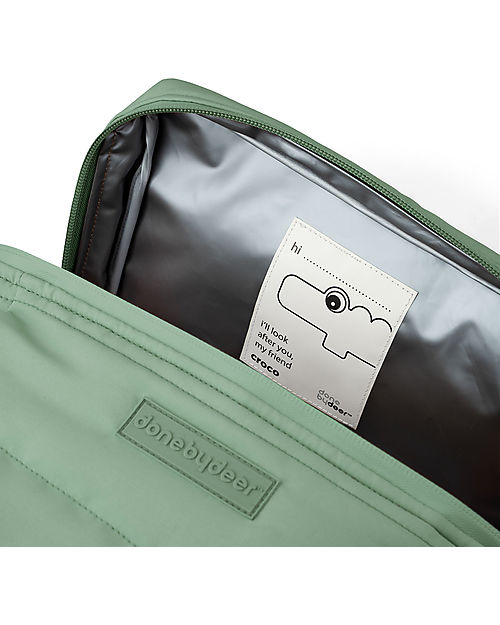 Done By Deer Borsa Termica - Trapuntata - Croco - Verde - 23 x 18 x 15 cm
 Contenitori Termici