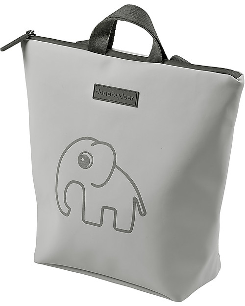 Done By Deer Borsa Zaino Impermeabile Elphee, Grigio - Fatta con bottiglie di plastica riciclate! Zaini Asilo