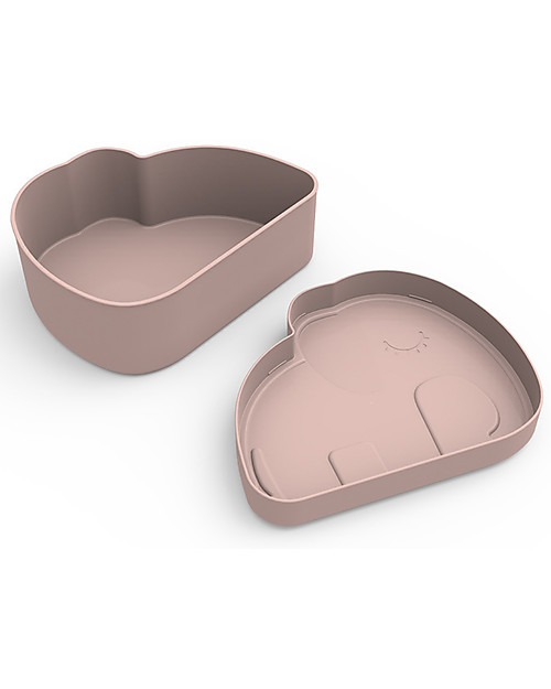 Done By Deer Box Portapranzo - Elefante - Rosa Cipria Porta Merenda