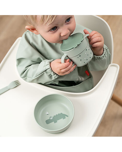 Done By Deer Ciotola Foodie - Croco Verde - 100% PP Alimentare Piatti e Scodelle