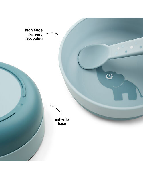 Done By Deer Ciotola Foodie - Elphee Blu - 100% PP Alimentare Piatti e Scodelle