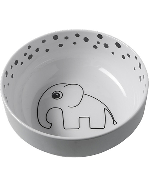 Done By Deer Ciotola Yummy Happy Dots, Grigio Piatti e Scodelle