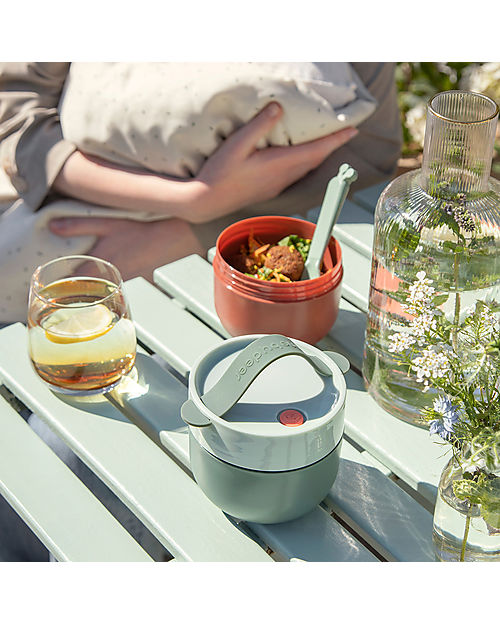 Done By Deer Contenitori per Alimenti - To Go Lunch - Verde - 11 x 10 cm
 Porta Merenda