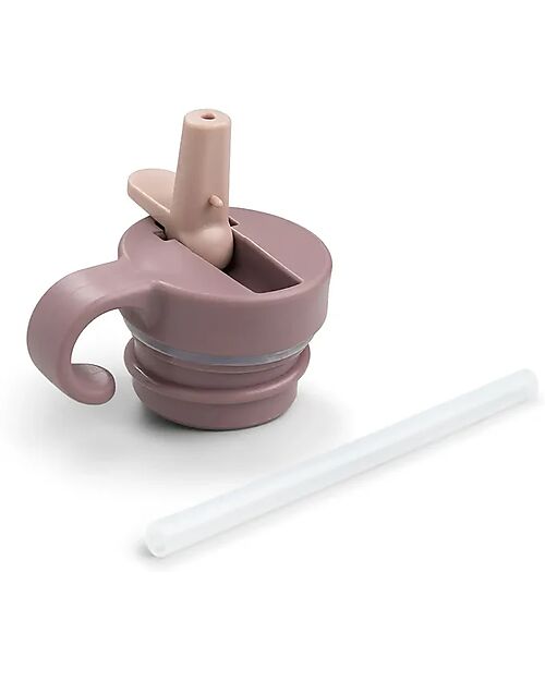 Done By Deer Coperchio e Cannuccia per Borraccia in Metallo 350 ml - Cipria Borracce non Termiche