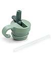 Done By Deer Coperchio e Cannuccia per Borraccia in Metallo 350 ml - Verde Borracce non Termiche