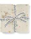 Done By Deer Copertina Milleusi - Celebration - Sabbia - 100% Cotone OEKO-TEX - 120x120cm Swaddle di Mussola