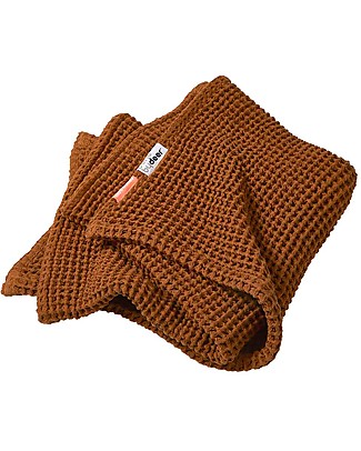 Done By Deer Copertina Nido d'Ape, Mostarda - 100x80 cm - 100% cotone Swaddle di Mussola