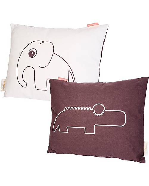 Done By Deer Cuscino 2in1 Elphee/Croco - Rosa Cipria - 35 x 40 cm Cuscini Arredo