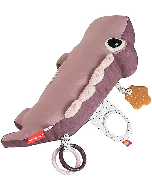 Done By Deer Cuscino Attività Multisensoriale Croco - Rosa Giochi per Neonati_