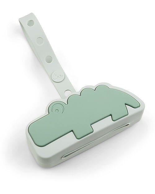 Done By Deer Custodia Portaciucci in Silicone Alimentare - Croco - Verde Ciucci